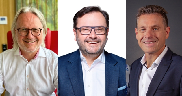 Weniger Bürokratie, mehr Freiraum - v.l.: Frank Schübel (Teekanne), David Cerny (Brita) und Uwe Blanarsch-Simon (Smeg) - Quelle: Teekanne, Jörg Fokuhl, Oliver Rüther Photograph